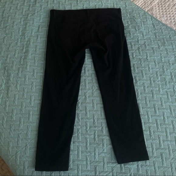 ANN DEMEULEMEESTER Black Felt Ankle High Trousers - Picture 6 of 12